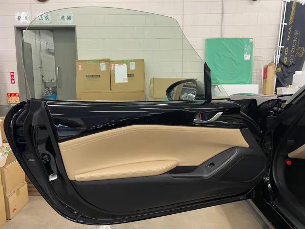 Mazda Roadster 1.5 S Leather Package V Selection One-Owner Beige Leather Seats Beige Soft Top Genuine SD Navi/Full-Seg TV Backup Camera BOSS Sound System Radar Cruise Control Collision Mitigation Braking Genuine 16AW LED Headlights Warranty Manual Spare Key (Jet Black Mica) — photo 8