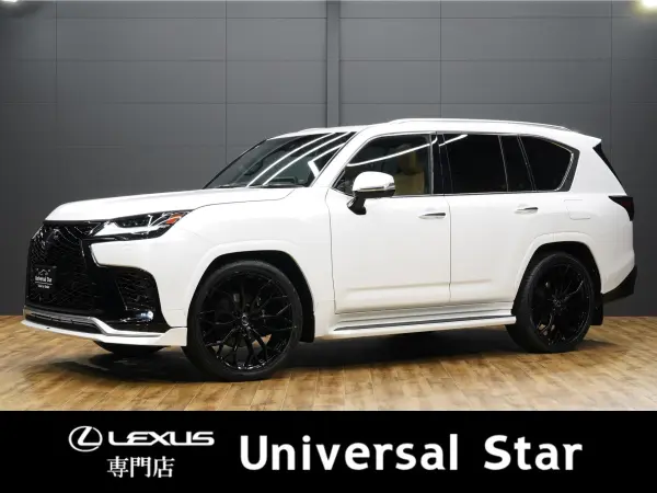 Lexus LX600 4WD One Owner/Non-Smoker/Indoor Storage/F Sport Package (Genuine Parts)/Aimgain F Sport Spoiler/Universal Design 24-inch AW/Maglev/R-Enter/Panoramic View Camera/Wireless Charging/Genuine Leather/SR/Digital Mirror/Cool Box/Power Back Door/ETC (Sonic Quartz) — thumbnail 1