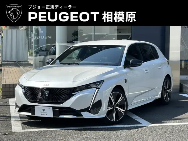 Peugeot 308GT Hybrid PHEV Model with New Car Warranty Transfer, Genuine Navigation, ETC, Front/Rear Dashcam, Matrix LED Headlights, Front Seat & Steering Wheel Heaters, Alcantara & Top Leather Seats, Interior Ambient Lighting (Pearl White) — thumbnail 1