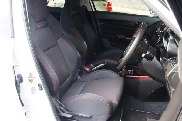 Suzuki Swift Sport 1.4 (Non-Suzuki Safety Support) New ZIP TUNE Lowering Springs / New ENKEI Wheels PF07 / New Tires 195/45R17 / Panasonic Navigation / Drive Recorder / ETC / Backup Camera (Pure White Pearl) — photo 9
