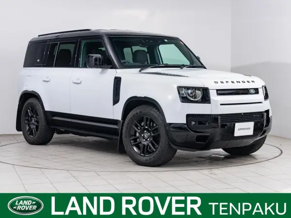 Land Rover Defender 110 X Dynamic SE 3.0L D300 Diesel Turbo 4WD Certified Used Car 3-Row Seats Collision Mitigation Genuine 19-inch AW Air Suspension MERIDIAN Memory Power Seats Apple CarPlay Android Auto (Euron White (Metallic))