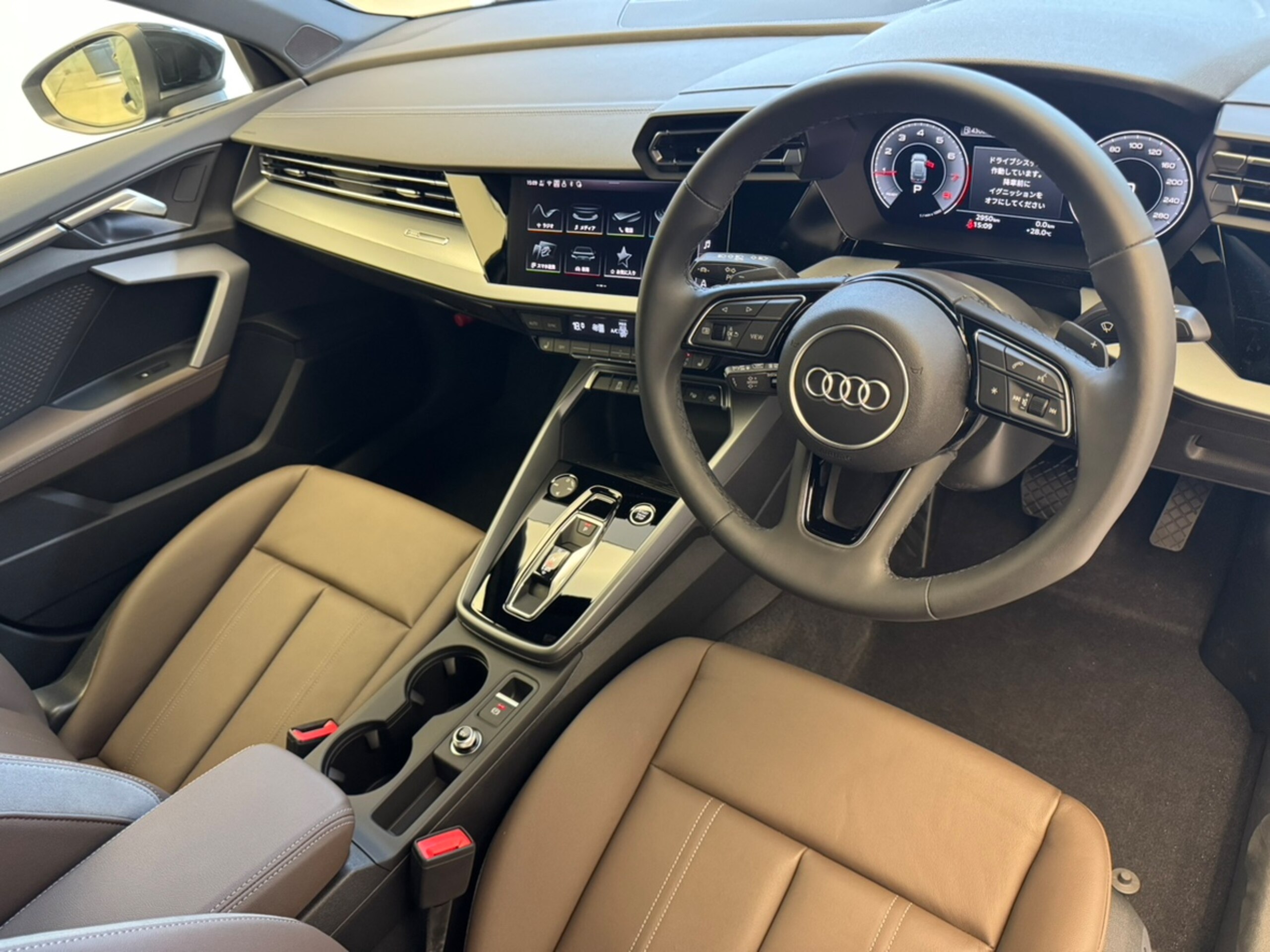 Audi A3 Sportback Advanced 1st Edition Limited One-Owner Late Model Brown Leather Convenience & Assistance Package Light Navigation Package 1st Edition Backup Camera TV Tuner Power Seats ACC Ambient Lighting Park Assist Certified Used Car (Mythos Black M) — photo 8