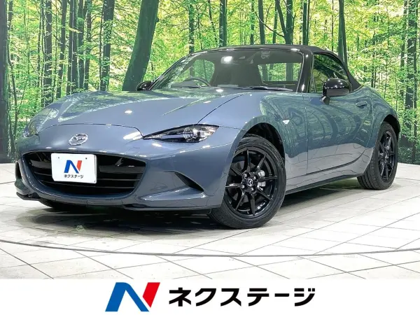 Mazda Roadster 1.5 S Leather Package MT, Factory Navigation, Collision Damage Mitigation System, Backup Camera, Non-Smoking, Leather Seats, Dashcam, Corner Sensors, Smart Key, LED Headlights, Built-in ETC, Cruise Control, Auto High Beam, Auto Lights (Polymetal Gray Metallic) — thumbnail 1