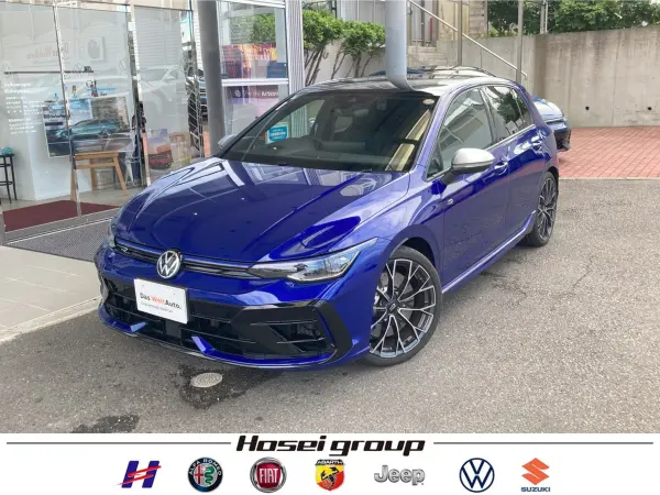 Volkswagen Golf R Advance 4WD with Factory Navigation, Around View Camera, ETC, ACC, Lane Keep Assist, Side Assist, Rear Traffic Alert, Front/Rear Dashcam, Leather Seats, Factory 19-inch Alloy Wheels (Lapis Blue Metallic) — thumbnail 1
