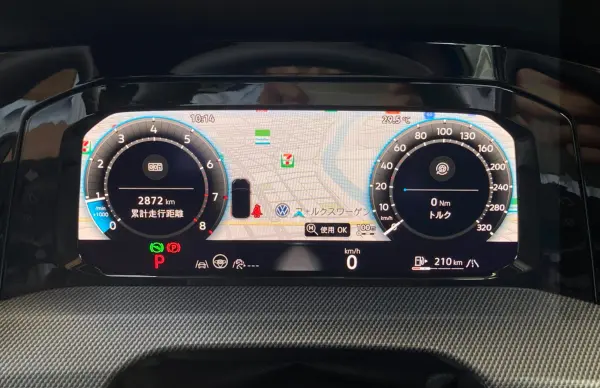 Volkswagen Golf R Advance 4WD with Factory Navigation, Around View Camera, ETC, ACC, Lane Keep Assist, Side Assist, Rear Traffic Alert, Front/Rear Dashcam, Leather Seats, Factory 19-inch Alloy Wheels (Lapis Blue Metallic) — photo 7