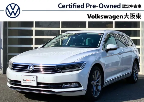 Volkswagen Passat Variant TSI Highline Certified Used Car with 1-Year Warranty, Inspection and Maintenance, Leather Seats, Seat Heater, Power Seats, Navigation, Backup Camera, ACC, Blind Spot Assist, All-Around View Camera (White) — thumbnail 1