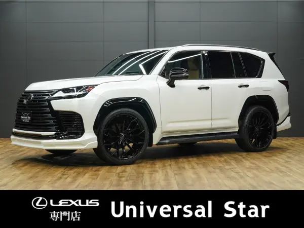 Lexus LX600 Off-Road 4WD Universal Design Complete (Aero/Overfender/Roof Spoiler/24in Wheels)/Coolbox/Wireless Charging/Panoramic View Camera/Brown Genuine Leather/SR/Digital Inner Mirror/Power Folding Third Seat/Power Back Door/ETC2.0 (Sonic Quartz) — thumbnail 1