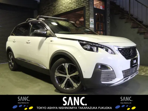 Peugeot 5008 GT BlueHDi Diesel Turbo Non-Smoking Car Panoramic Glass Roof Carrier Rack 8-Speed Automatic Sport Steering Wheel & Paddle Shift Tep Leather Alcantara Seats Advanced Grip Control Full LED Headlights 18AW (Pearl White)