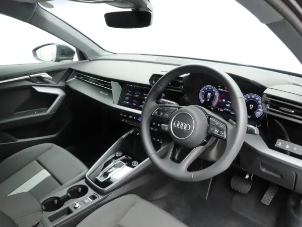 Audi A3 Sportback 30 TFSI Advanced LED Headlights 17-inch Alloy Wheels Front Power Seats (with Heater) 3-Zone Automatic Air Conditioning Rear Camera Front/Rear Brake Assist Radar Cruise Control Side Assist Lane Keep Assist Virtual Cockpit Genuine Navigation TV (Manhattan Gray Metallic) — photo 7