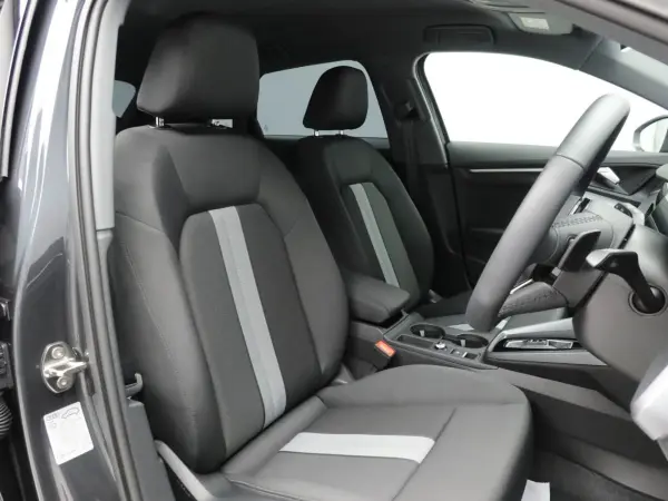 Audi A3 Sportback 30 TFSI Advanced LED Headlights 17-inch Alloy Wheels Front Power Seats (with Heater) 3-Zone Automatic Air Conditioning Rear Camera Front/Rear Brake Assist Radar Cruise Control Side Assist Lane Keep Assist Virtual Cockpit Genuine Navigation TV (Manhattan Gray Metallic) — photo 9