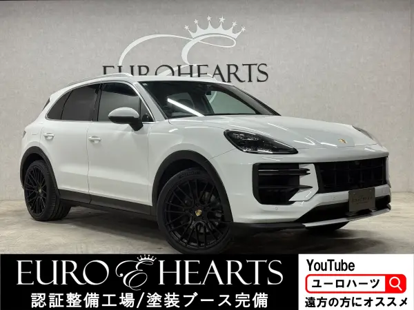 Porsche Cayenne Base Grade Aftermarket Turbo GT Spec F Bumper Aftermarket Turbo GT F Spec Grille Aftermarket Turbo GT Spec R Bumper Aftermarket Turbo GT Spec R Diffuser Aftermarket Turbo GT Spec S Skirt Aftermarket Turbo GT Spec 22 inch AW Aftermarket Turbo GT Spec Over Fender (White)