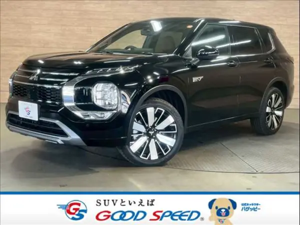 Mitsubishi Outlander PHEV 2.4 P Executive Package 4WD One Owner/Yamaha Dynamic Sound/Navi TV/360 Camera/E-Assist/My Pilot/Adaptive Headlights/20-inch Genuine Alloy Wheels/Digital Inner Mirror/Brown Leather Seats/BSM/Power Back Door (Black Mica) — thumbnail 1