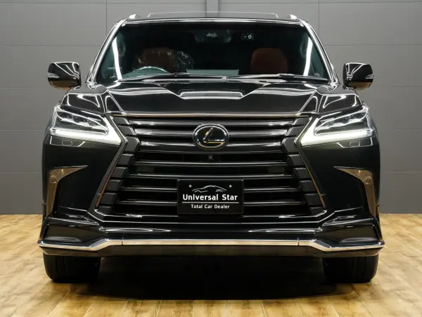Lexus LX 570 Black Sequence 4WD Special Edition / Late Model / LEXUS Safety System+ / Modellista Aero / WALD 22IN Wheels / Panoramic View Camera / Genuine Leather (Heated and Cooled) / Sunroof / COOLBOX Refrigerator / HUD Head-Up Display / Built-in ETC2.0 / Power Back Door (Starlight Black Glass Flake) — photo 8