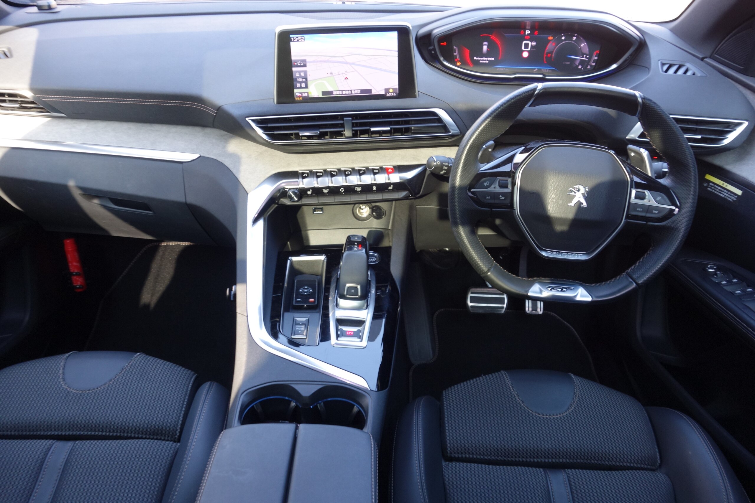 Peugeot 5008 GT BlueHDi Black Pack Diesel Turbo Certified Used Car Warranty until March 2027 Sunroof Genuine Navi Digital Terrestrial Display Mirror Front/Rear Dashcam ETC Automatic Emergency Braking LED Headlights Backup Camera Obstacle Sensor ACC (Perla Nera Black) — photo 8