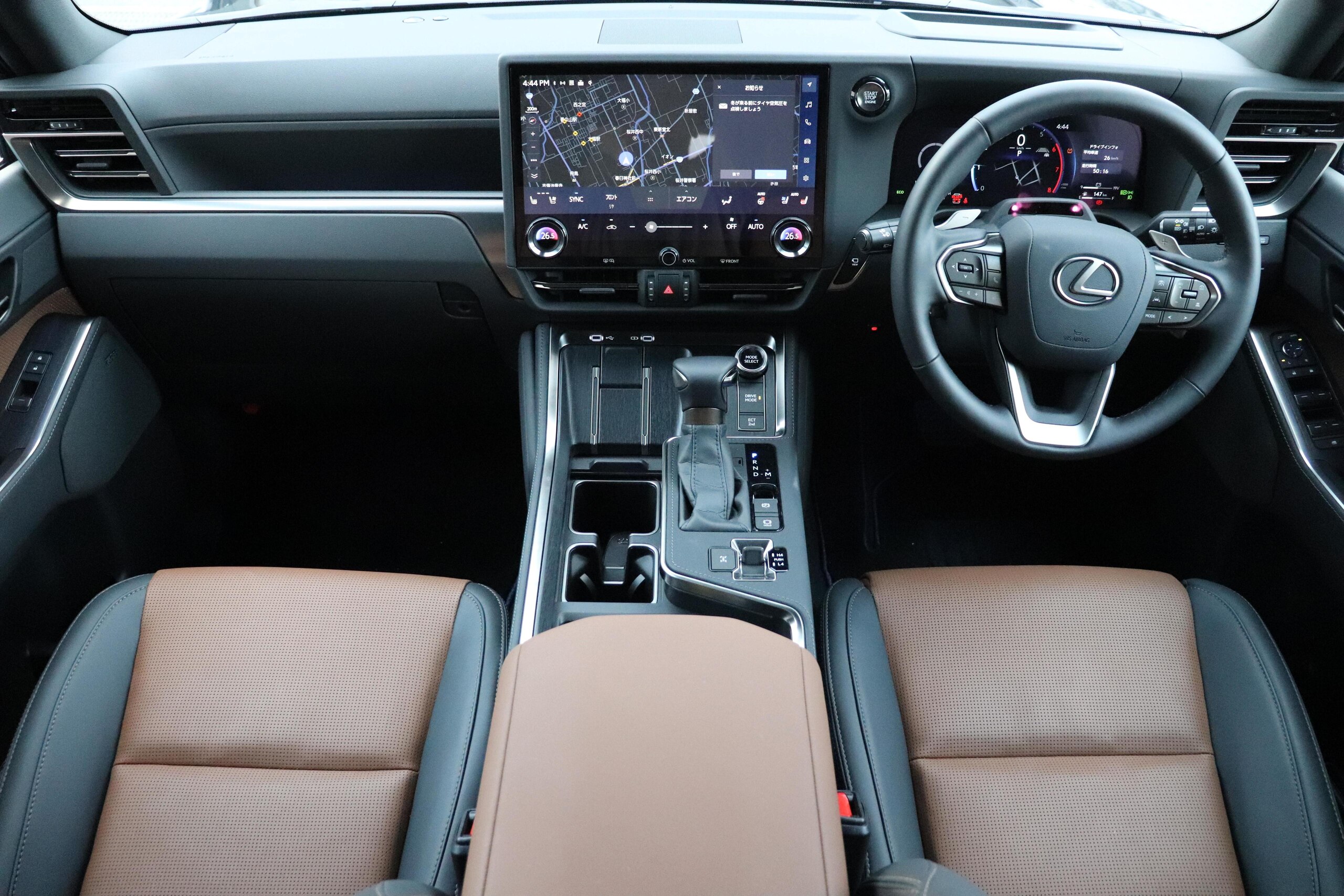 Lexus GX550 Version L 4WD Modellista Aero Brown Leather Seats Seat Heater Air Seat Cool Box Mark Levinson Premium Sound Panoramic Roof Digital Inner Mirror All-Around Drive Recorder Genuine 22-inch Alloy Wheels (Black) — photo 7