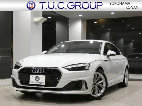 Audi A5 Sportback 40 TDI Quattro Advanced 4WD Luxury Package with Adaptive Cruise Control, Lane & Side Assist, Brown Leather, Heated Seats, Touch Panel MMI Navigation, Virtual Cockpit Plus, Rear Camera, Parking Sensors, Matrix LED, Ambient Lighting, Front/Rear Dash Cam, 2-Year Warranty (Glacier White Metallic)