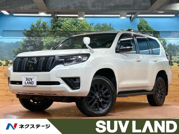 Toyota Land Cruiser Prado 2.7 TX L Package Matte Black Edition 4WD Non-Smoking Vehicle Moonroof BIGX9 Navigation Roof Rails Toyota Safety Sense Clearance Sonar Radar Cruise Genuine 18-inch AW Backup Camera Power Folding Third Seat Seat Ventilation ETC