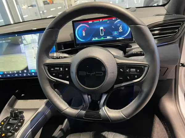 BYD Seal Base Model BYD Certified Used Car / Our Demo Car / Adaptive Cruise Control / 360-Degree Camera / Collision Mitigation Braking / Apple CarPlay / Android Auto / Seat Heater / Seat Cooler / ETC / Glass Roof (White) — photo 8