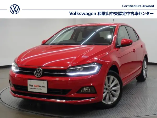 Volkswagen Polo TSI Highline VW Certified Used Car Genuine Navigation Backup Camera Blind Spot Monitor Corner Sensor LED Headlight Cruise Control Genuine Alloy Wheels ETC (Red)