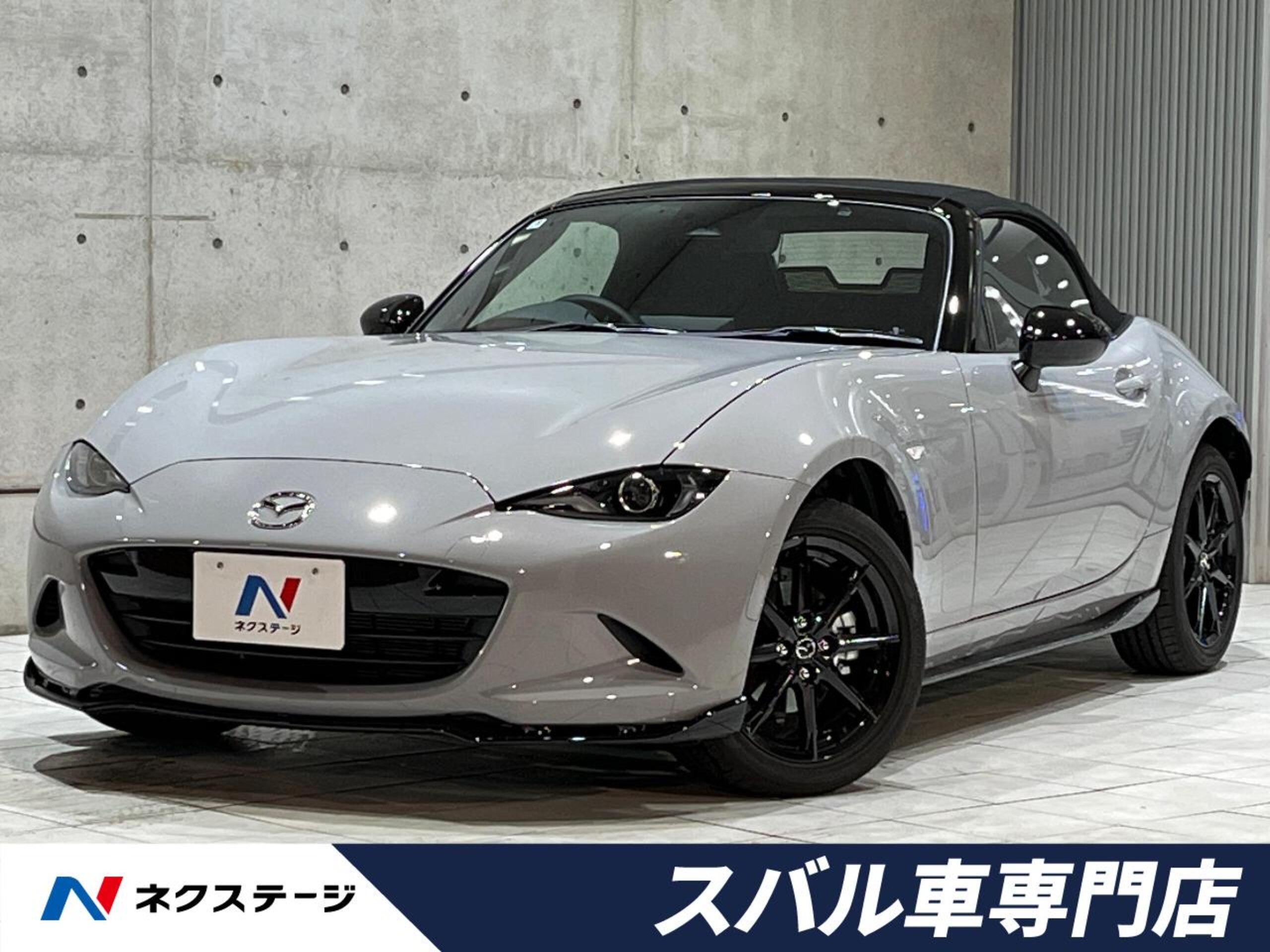 Mazda Roadster 1.5 S (Late Model) Non-Smoker, Mazdaspeed Aero, 6MT, Clearance Sonar, Collision Mitigation, Blind Spot Monitor, LED Headlights, Genuine 16-inch 8-Spoke Black Metallic Painted Alloy Wheels