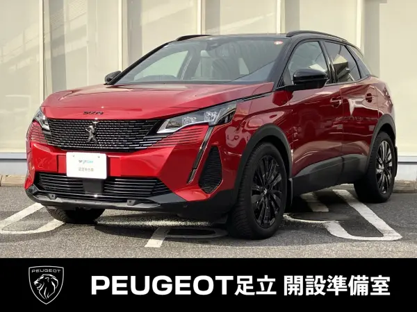 Peugeot 3008 GT BlueHDi Black Pack Diesel Turbo Certified Used Car Sunroof Apple CarPlay Active Cruise Control Blind Spot Monitor Steering Paddle Shifters Seat Heater Seat Memory Power Tailgate Rear Camera ETC Onboard Unit (Ultimate Red) — thumbnail 1