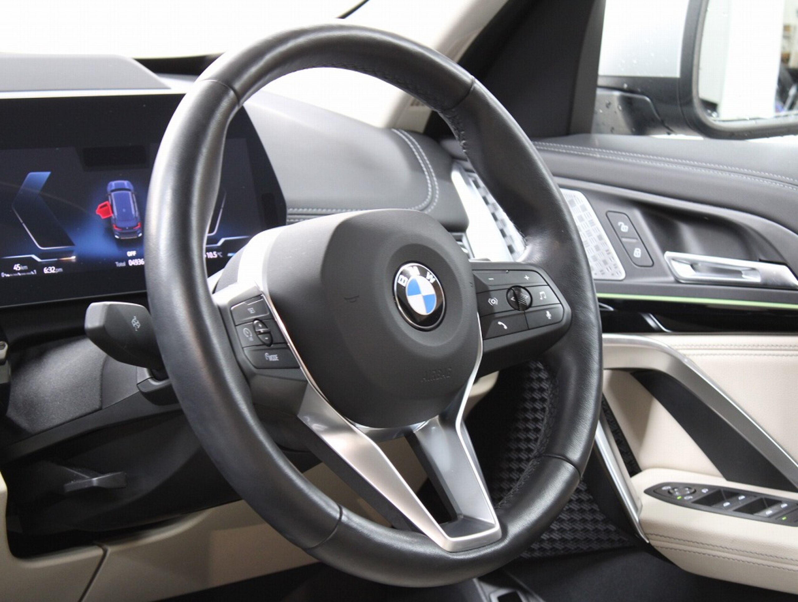 BMW X1 xDrive20d xLine DCT Diesel Turbo 4WD Beige Leather Heated Seats 10.7-inch Display Genuine HDD Navi 360 Camera Driving Assistant Pro ACC Parking Assistant Plus LED Lights Comfort Access Power Tailgate Genuine 18AW Non-Smoker One Owner (Phytonic Blue Metallic) — photo 8