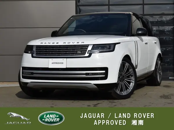 Land Rover Range Rover Autobiography 3.0L D300 Standard Wheelbase Diesel Turbo 4WD Our Demo Car 23-inch Gloss Dark Grey Diamond Cut AW Front Center Console Rapid Cool Box Black Contrast Roof 24-Way Power Front Seat Rear Executive Class Seat (Fuji White) — thumbnail 1