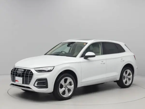 Audi Q5 40 TDI Quattro Advanced Diesel Turbo 4WD Panorama Sunroof 20-inch Alloy Wheels Beige Leather Seats (Front Power & Heated) B&O Sound Steering Heater 360-degree Camera Power Tailgate Radar Cruise Control Matrix LED Headlights TV Navigation (Glacier White Metallic)