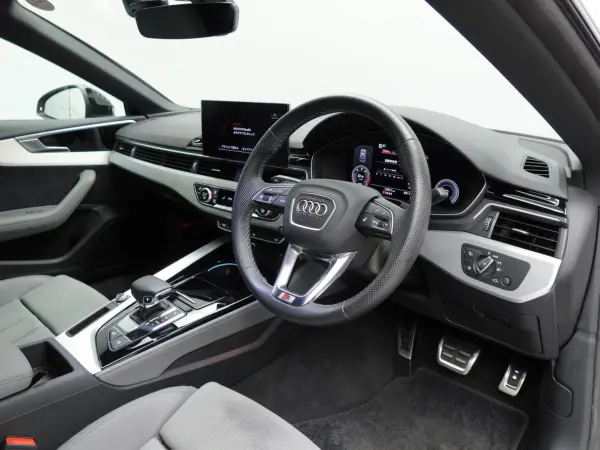 Audi A5 Sportback Black Style Plus Black Styling Gray Half Leather Seats (Front Power Seats, Driver Seat Memory, Front/Rear Seat Heaters) Steering Wheel Heater Matrix LED Headlights Surround View Camera Radar Cruise Control Privacy Glass Navigation (Daytona Gray Pearl Effect) — photo 7