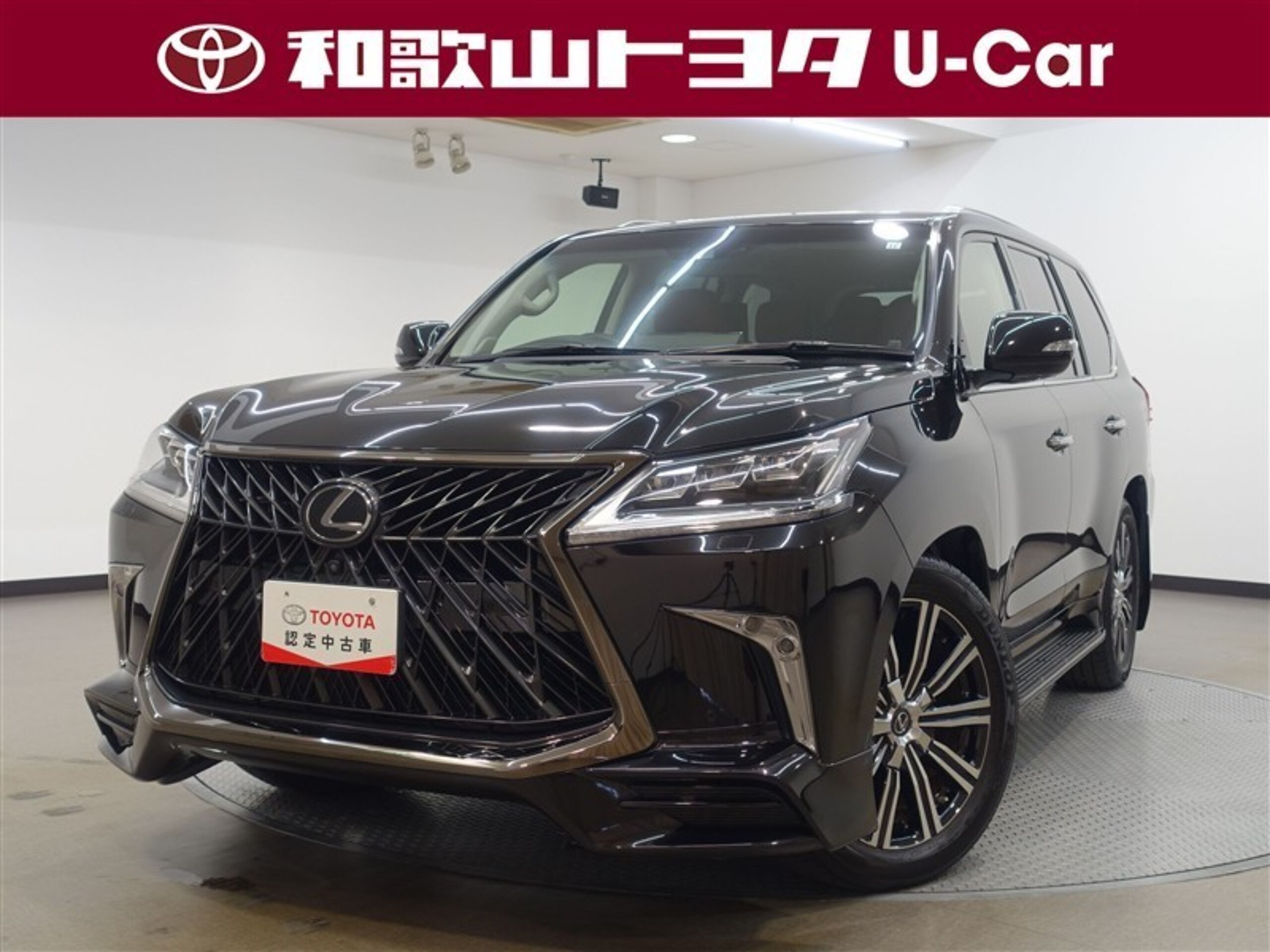 Lexus LX570 4WD TRD Front/Rear Aero & Grill, Rear Enter, Surround Camera, Cold Weather Package, Sunroof, BSM, HUD (Black Mica)
