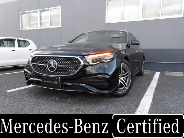 Mercedes-Benz E-Class Wagon E220 d Avantgarde AMG Line Package (ISG Equipped Model) Diesel Turbo MP202401 Certified・SR・Leather EXC・Advanced P (Obsidian Black) — thumbnail 1