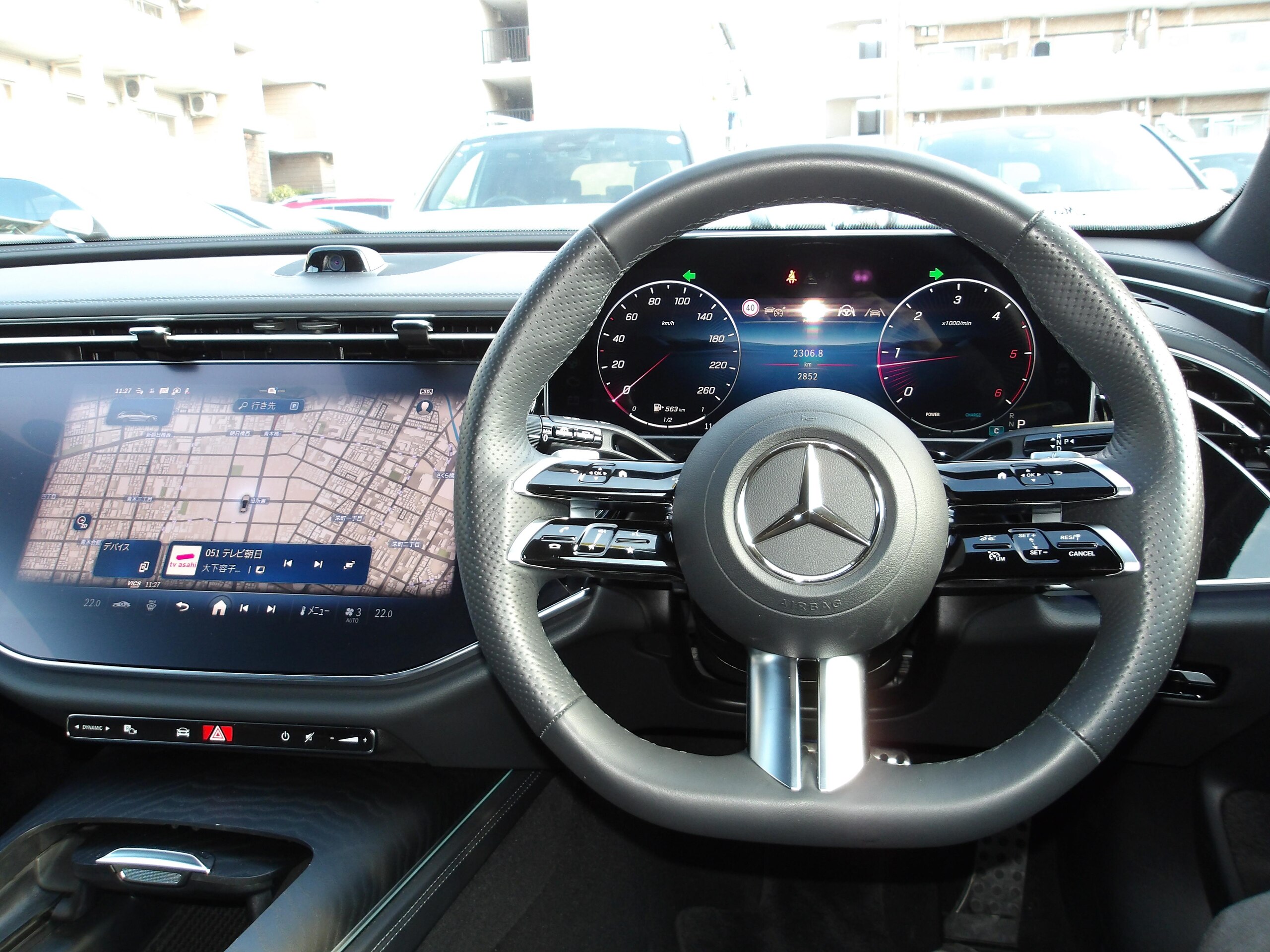 Mercedes-Benz E-Class Wagon E220 d Avantgarde AMG Line Package (ISG Equipped Model) Diesel Turbo MP202401 Certified・SR・Leather EXC・Advanced P (Obsidian Black) — photo 9