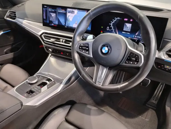 BMW 3 Series 320d xDrive M Sport Edition Shadow Diesel Turbo 4WD Special Specification Black Leather Seats Individual 19-inch Alloy Wheels Black Kidney Grille Sun Protection Glass Auto Trunk Curved Display Surround Camera Seat Heaters HUD (Alpine White) — photo 8