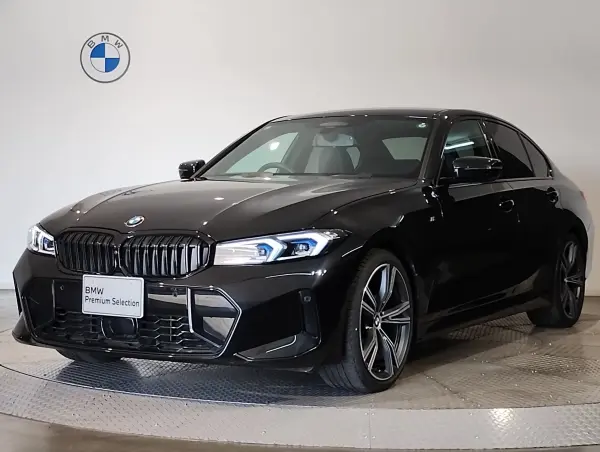 BMW 3 Series 320d xDrive M Sport Edition Shadow Diesel Turbo 4WD Former Rental Special Edition Black Kidney Grille Genuine 19-inch Alloy Memory Power Seat Seat Heater Head-Up Display Paddle Shift LED Headlight Power Tailgate Surround View Camera (Black Sapphire Metallic) — thumbnail 1