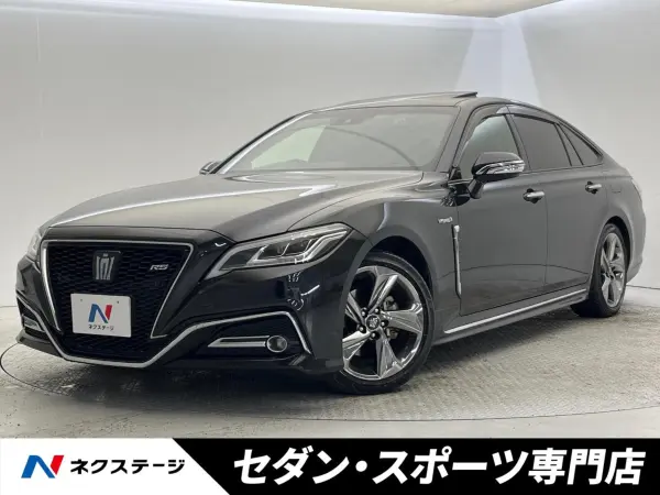 Toyota Crown Hybrid 2.5 RS Advance Moonroof Color Head-Up Display Backup Camera Blind Spot Monitor Pre-Collision System Radar Cruise Drive Recorder LED Headlights Built-in ETC Genuine 18-inch Alloy (Precious Black Pearl) — thumbnail 1