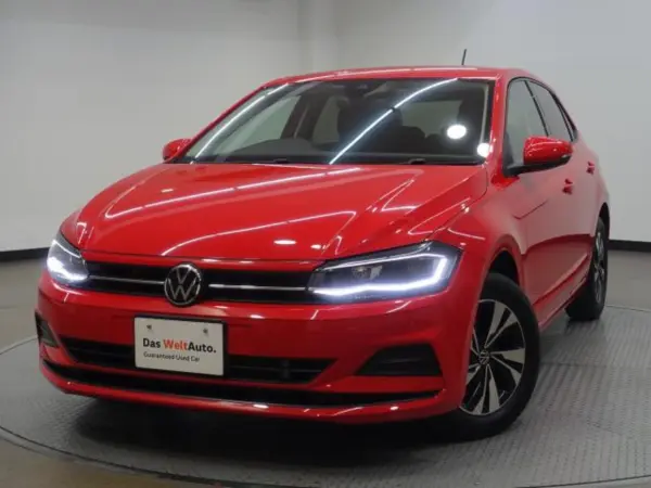 Volkswagen Polo TSI Comfortline Certified Used Car, Genuine Navigation, Backup Camera, Blind Spot Detection (Red) — thumbnail 1