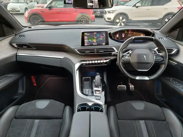 Peugeot 3008 GT BlueHDi Diesel Turbo MC Late Model Glass Sunroof Apple CarPlay Dealer Option Navigation/Full-Seg TV Half Leather/Alcantara Seats Driver's Memory Power Seat Seat Heater Foot Trunk Opener (Nacre White) — thumbnail 1