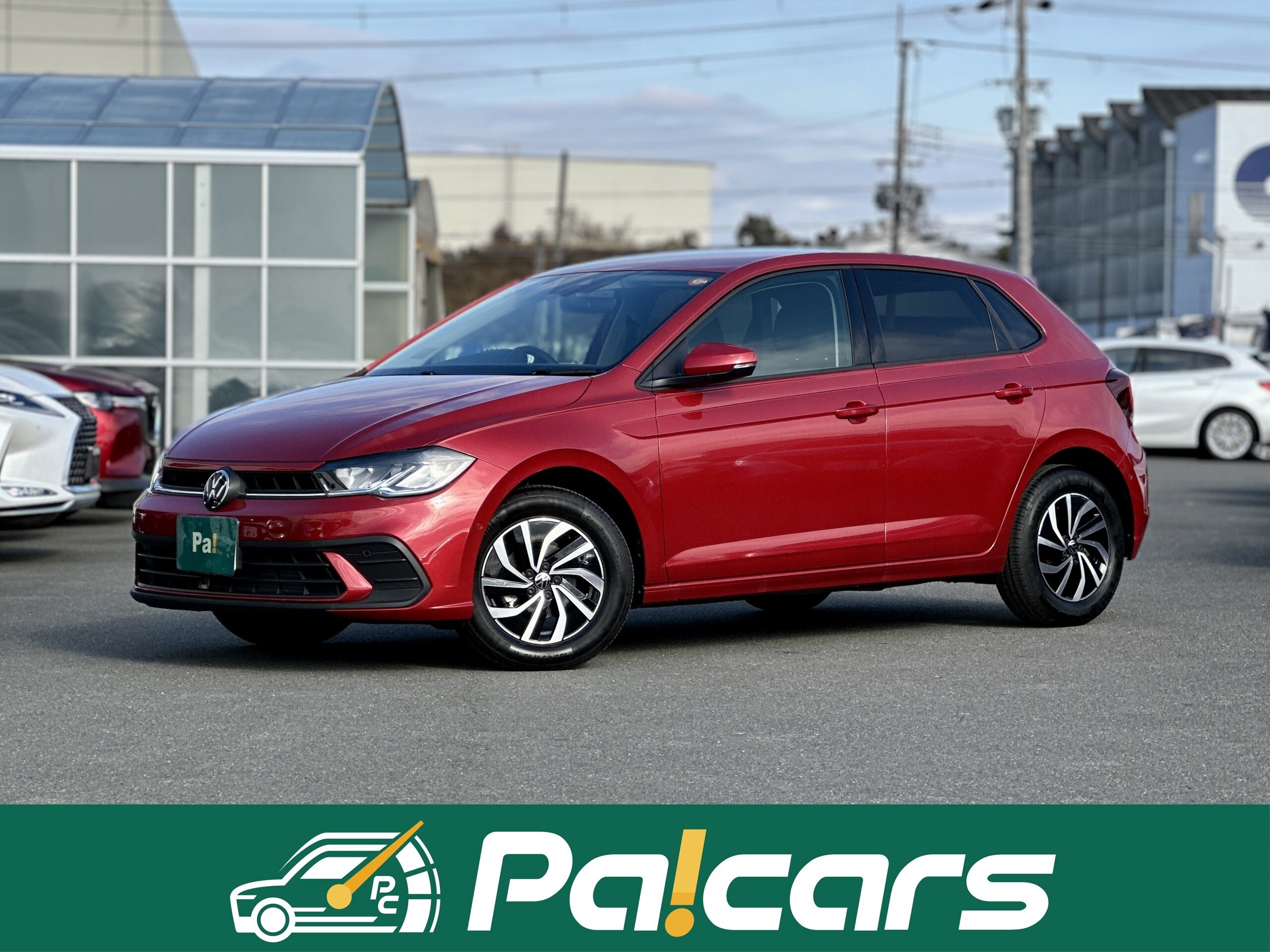 Volkswagen Polo TSI Active with DiscoverPro Package, Technology Package, Navigation, ETC2.0, Front/Rear Dashcam, Wireless Charger, Parking Assist, Adaptive Cruise Control, Genuine Floor Mats, Manufacturer Warranty (Kings Red Metallic)