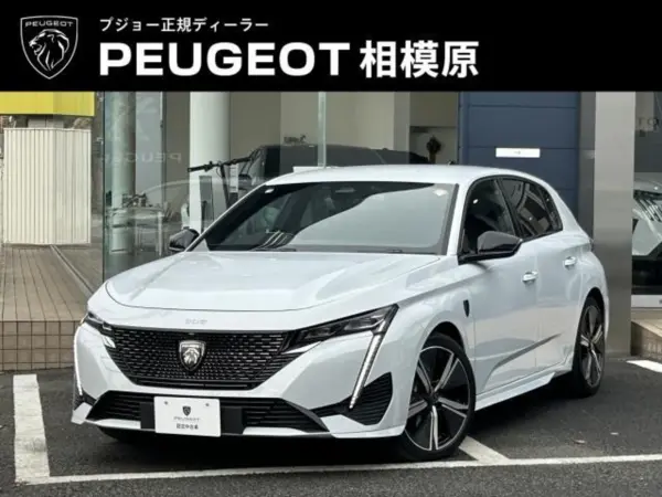 Peugeot 308GT Hybrid MHEV Model with New Car Warranty Transfer, Genuine Navigation, Front/Rear Dashcam, 360° Vision Camera, Matrix LED Headlights, Front Seat & Steering Wheel Heaters, Alcantara & Top Leather Seats, 18AW (Okenite White)