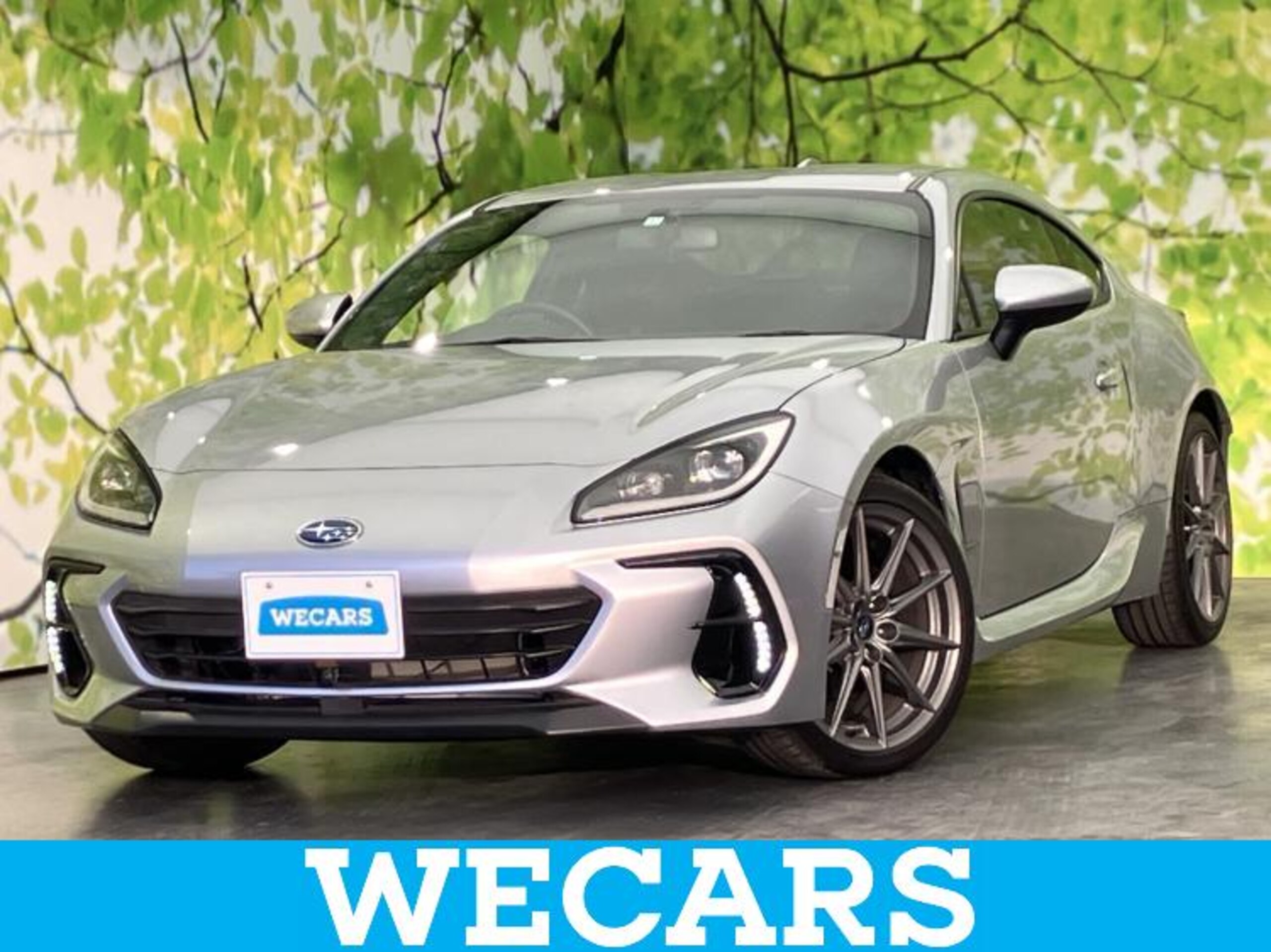 Subaru BRZ 2.4 S with Aftermarket 9-inch SD Navigation, EyeSight, Seat Heaters, Lane Departure Prevention, Half-Leather Seats, Front/Rear Dashcam, LED Headlamps, USB Jack, Bluetooth (Ice Silver Metallic)