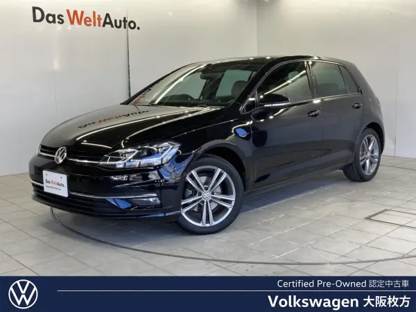 Volkswagen Golf TSI Highline Meister Beige Leather Seat Heated Seats Driver Power Seat Navigation Backup Camera Digital Meter Front/Rear Corner Sensors ACC Front Assist Blind Spot Detection Certified Used Car (Deep Black Pearl Effect)