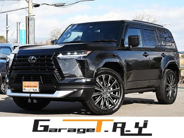 Lexus GX550 Version L 4WD Mark Levinson Panoramic Roof Modelista Auto Step User Purchase One Owner Non-Smoking Cool Box Brown Leather Digital Inner Mirror 14-inch Navigation Full-Seg TV Drive Recorder ETC2.0 Genuine 22AW Power Back Door (Graphite Black Glass Flake) — thumbnail 1