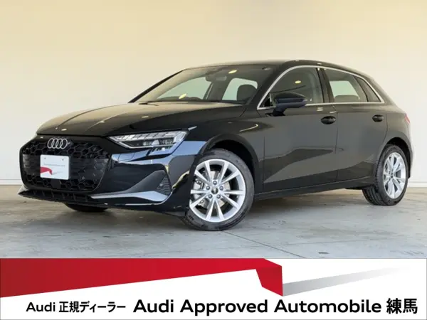 Audi A3 Sportback 30 TFSI Advanced Demo Up: Convenience & Assistance Package Light Navigation Package 3-Zone Automatic Air Conditioner Certified Used Car (Mythos Black M) — thumbnail 1