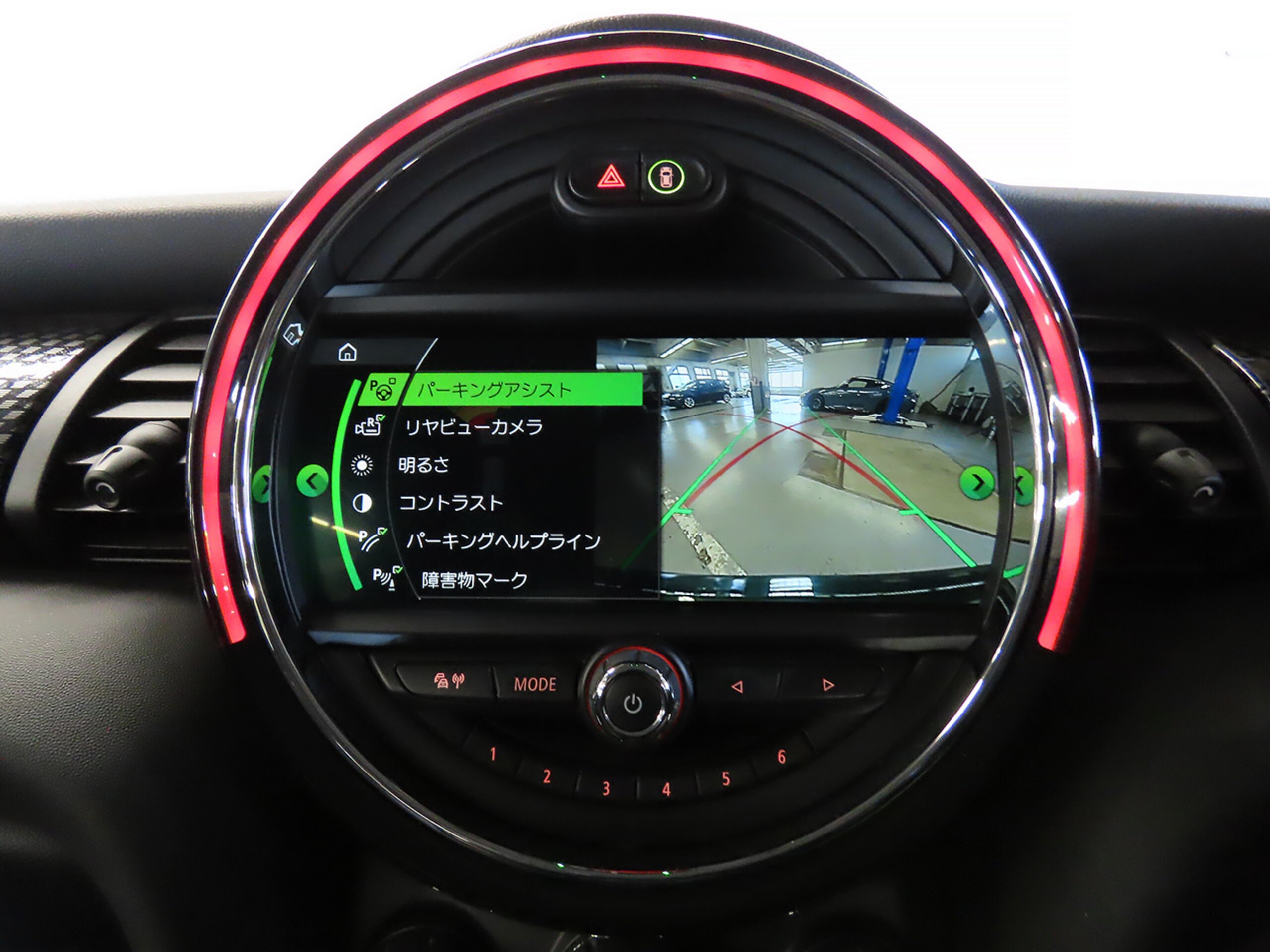 Mini Cooper S 5-Door DCT Certified Used Car 1-Year Warranty Maintenance Records 1-Owner Genuine HDD Navigation ACC SOS Call ETC Driving Assist Front/Rear Corner Sensors Rear Camera UJ Tail Lens Genuine 17-Inch Alloy Wheels (British Green/White Roof) — photo 8