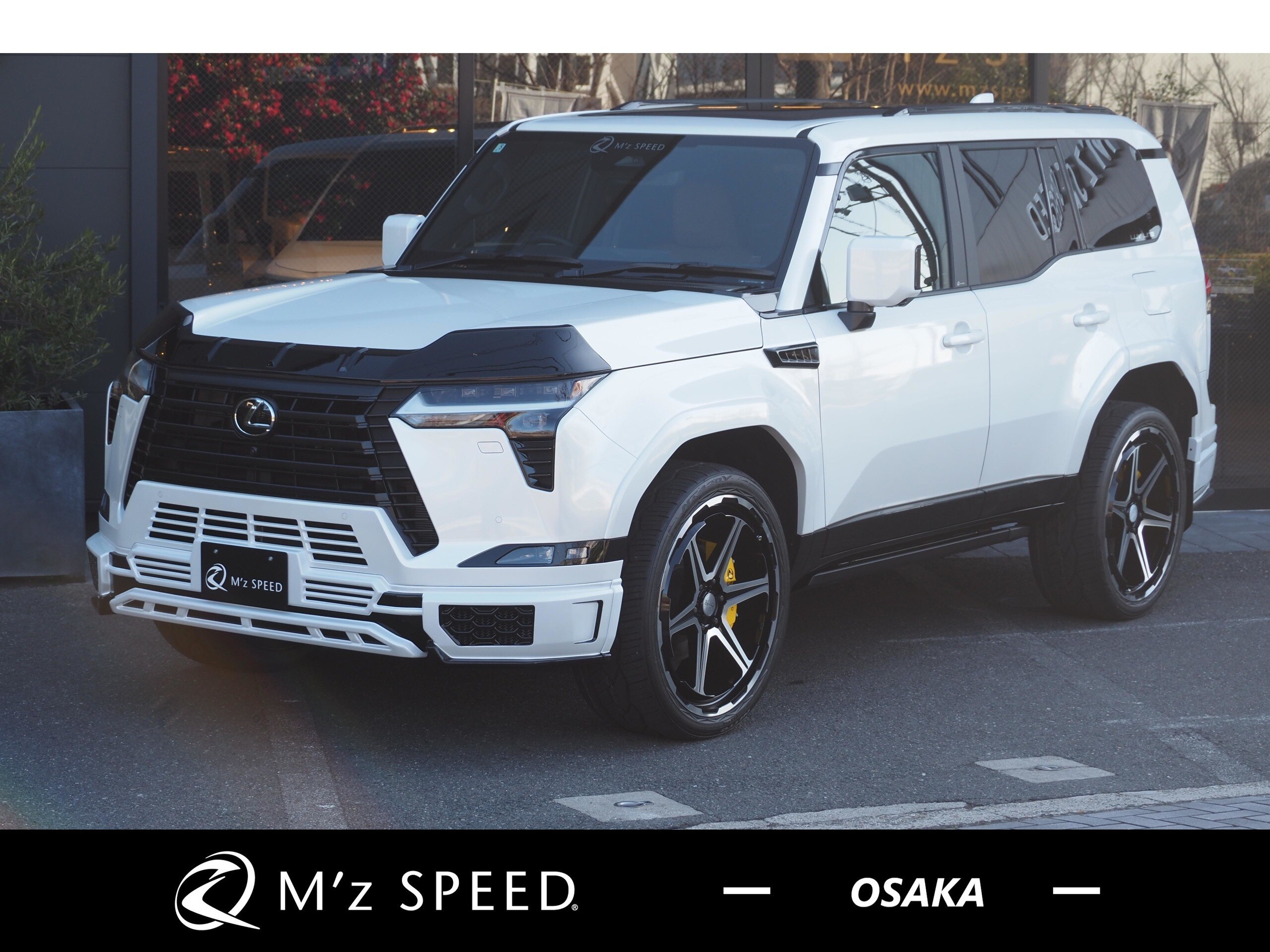 Lexus GX550 Version L 4WD ZEUS New Car Complete Mark Levinson Panoramic Roof Digital Inner Mirror Drive Recorder Floor Mat Tablet Holder Electric Side Step 14-inch Connected Navigation Brown Interior Cool Box (Sonic Quartz)