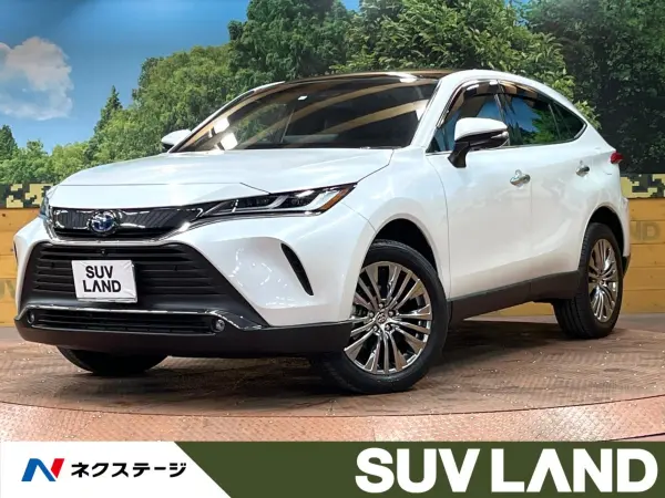 Toyota Harrier 2.5 Hybrid Z Leather Package Panorama Roof JBL Sound 12-inch Navigation Surround View Camera Digital Inner Mirror Blind Spot Monitor Genuine Leather Seats Non-smoking Seat Air Conditioning Power Back Door Steering Heater Radar Cruise (Platinum White Pearl Mica) — thumbnail 1