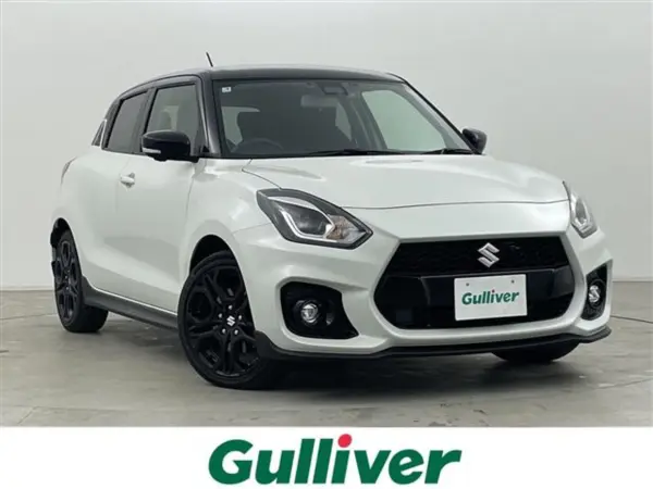 Suzuki Swift Sport 1.4 ZC33S Final Edition 6-Speed MT with Manufacturer Options: Surround View Camera Package, Genuine 8-inch Navi, ETC 2.0, Dashcam, BSM, Seat Heater, Adaptive Cruise Control, Lane Assist, LED Headlights, Front/Rear Fog Lights, Non-Smoking (Pure White Pearl Black Two-Tone Roof) — thumbnail 1