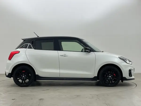 Suzuki Swift Sport 1.4 ZC33S Final Edition 6-Speed MT with Manufacturer Options: Surround View Camera Package, Genuine 8-inch Navi, ETC 2.0, Dashcam, BSM, Seat Heater, Adaptive Cruise Control, Lane Assist, LED Headlights, Front/Rear Fog Lights, Non-Smoking (Pure White Pearl Black Two-Tone Roof) — photo 9