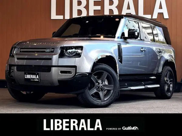 Land Rover Defender 110 X Dynamic HSE 3.0L D300 Diesel Turbo 4WD Air Suspension Pack Panoramic Glass Sunroof ACC LKA BSM HUD MERIDIAN Genuine Navi 360 Camera Black Semi-Leather Air Seat Seat Heater 20-inch AW LED Headlights 3-Zone Air Conditioning Digital Instrument Panel Mud Flaps (Aiger Gray Metallic) — thumbnail 1