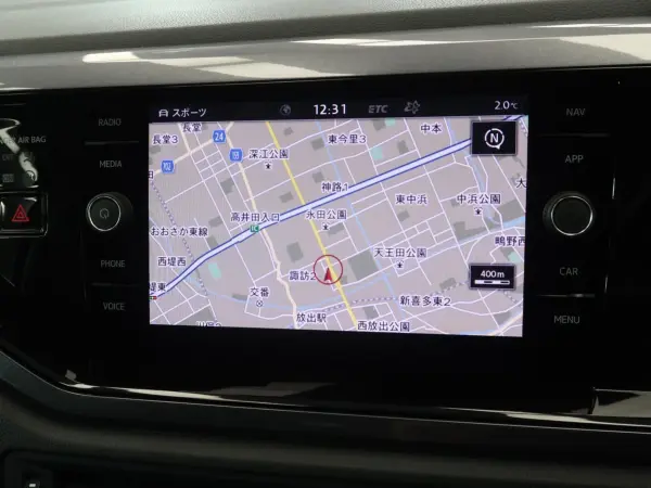 Volkswagen Polo TSI R-Line Genuine Navigation Back Camera Obstacle Sensor Collision Mitigation Brake ACC LED Headlights Paddle Shift Genuine Aluminum Auto Light Turn Signal Mirror Rear Blind Spot Detection CD/DVD Full-Seg TV (Leaf Blue Metallic) — photo 7